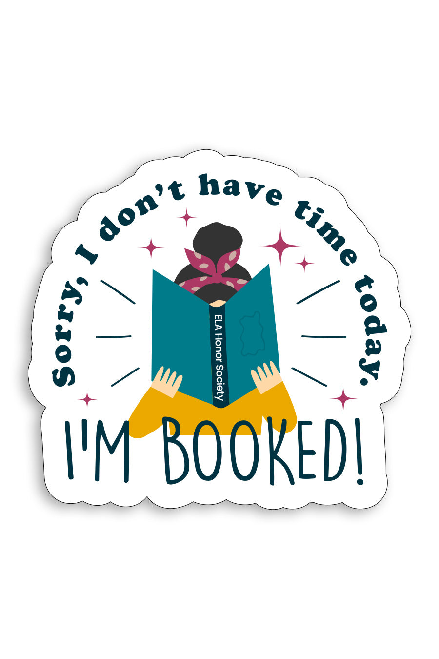 I'm Booked Sticker