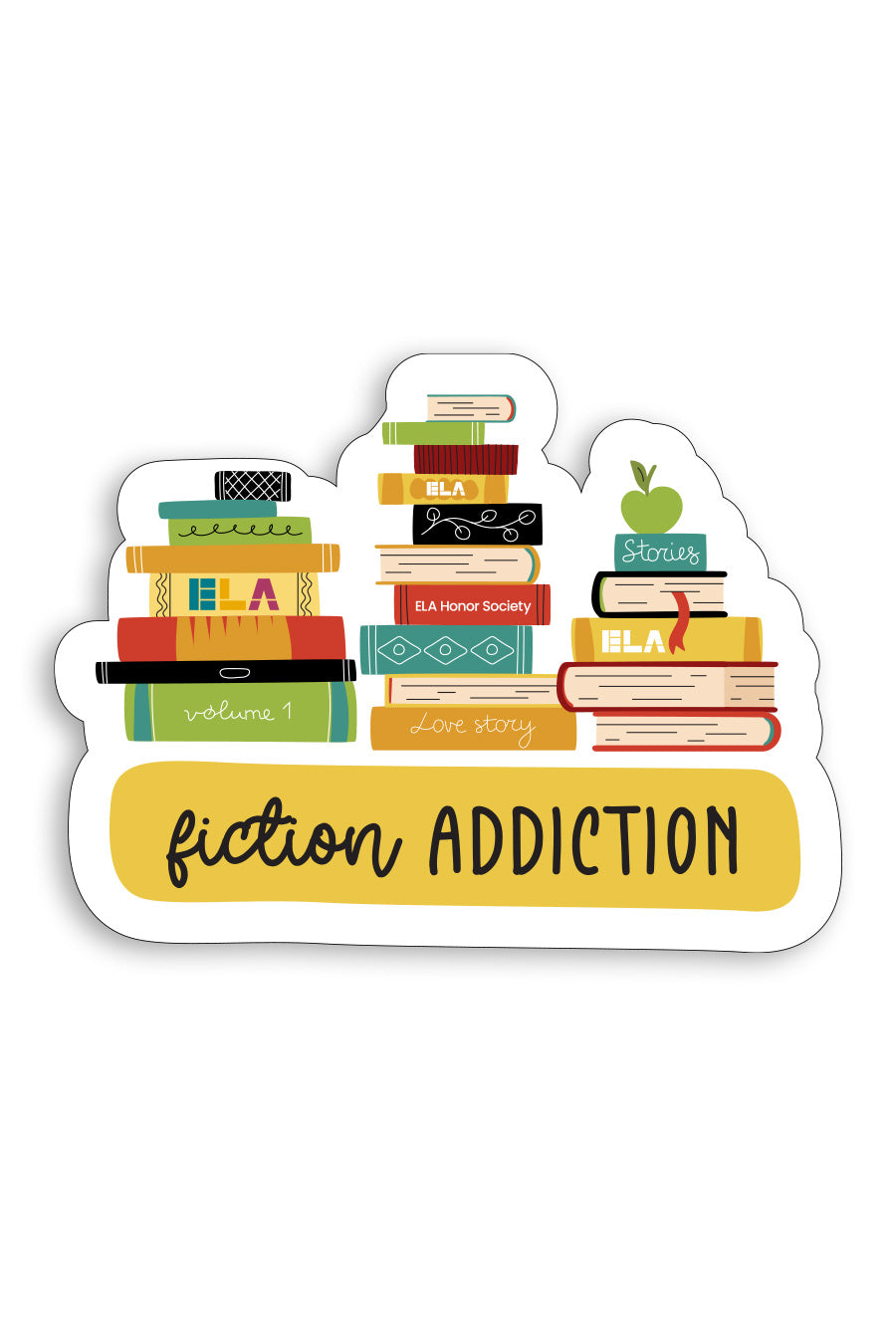 Fiction Addiction Sticker